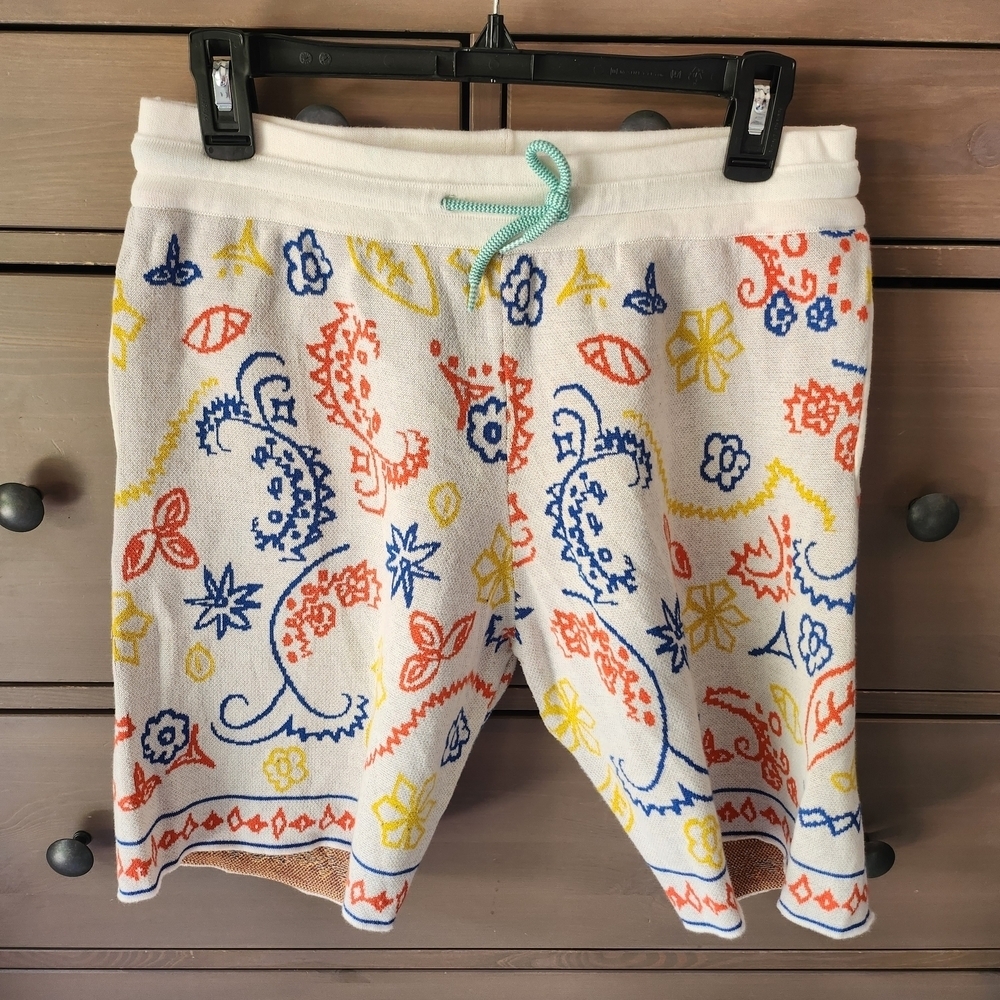 ZARA Men's Abstract Knit Shorts Size Medium